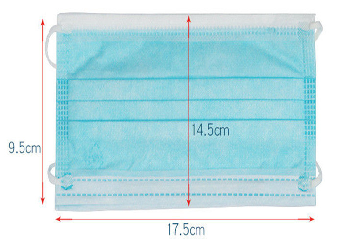 Elastic Ear Loop 3 Ply Disposable Face Mask Fashionable No Irritation