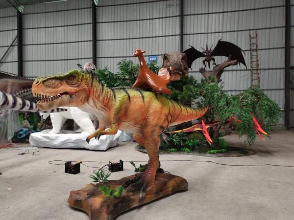 CE RoHs Realistic Animatronic Dinosaur , Natural Looking Dinosaur Model High