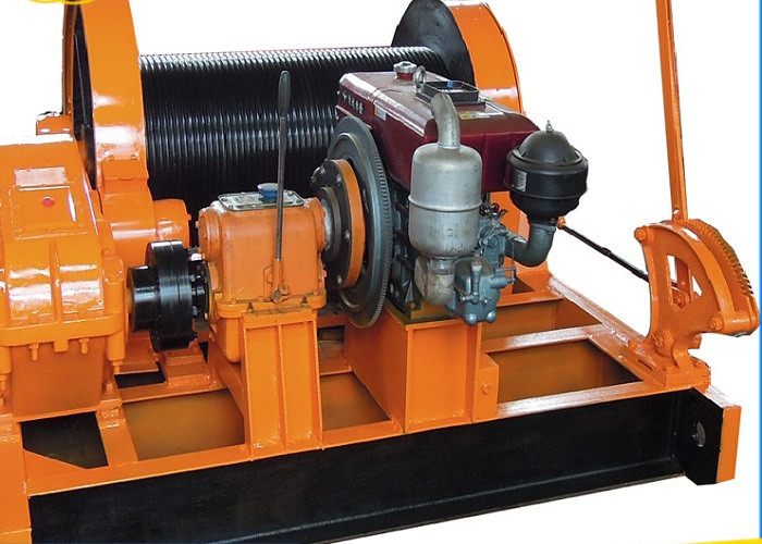 Customized Hydraulic Mooring Winch , 20000 Lb Hydraulic Winch With Cable Spooling Device