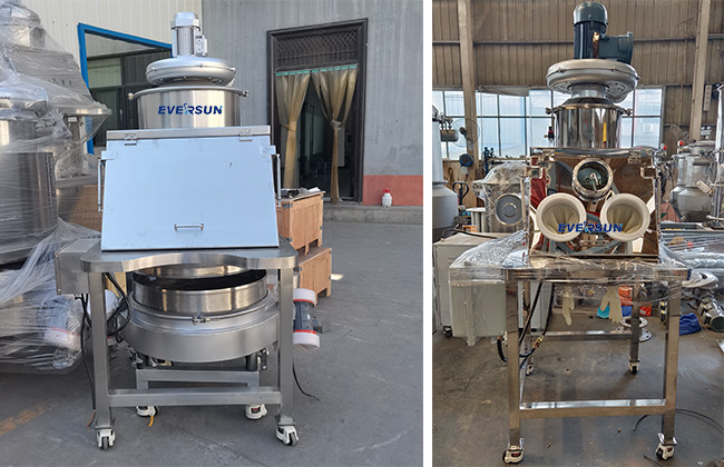 Manual Bag Dump Station Small EDS-600 Bulk Bag Unloader With Sieve