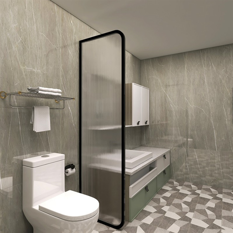 Public Tempered Glass Urinal Screen Partition Cubicle Toilet WC Divider Board