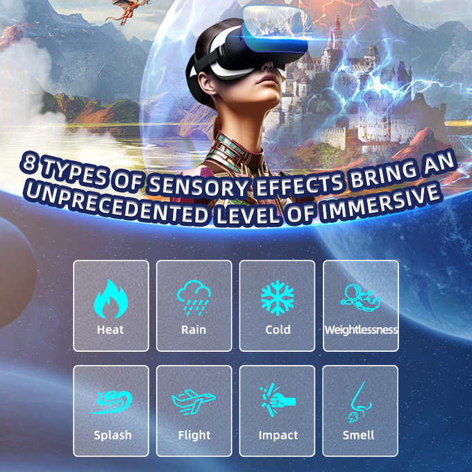 23KW Vr Flight Simulator Cockpit 2 Seats Virtual Reality Arcade 9d Cinema