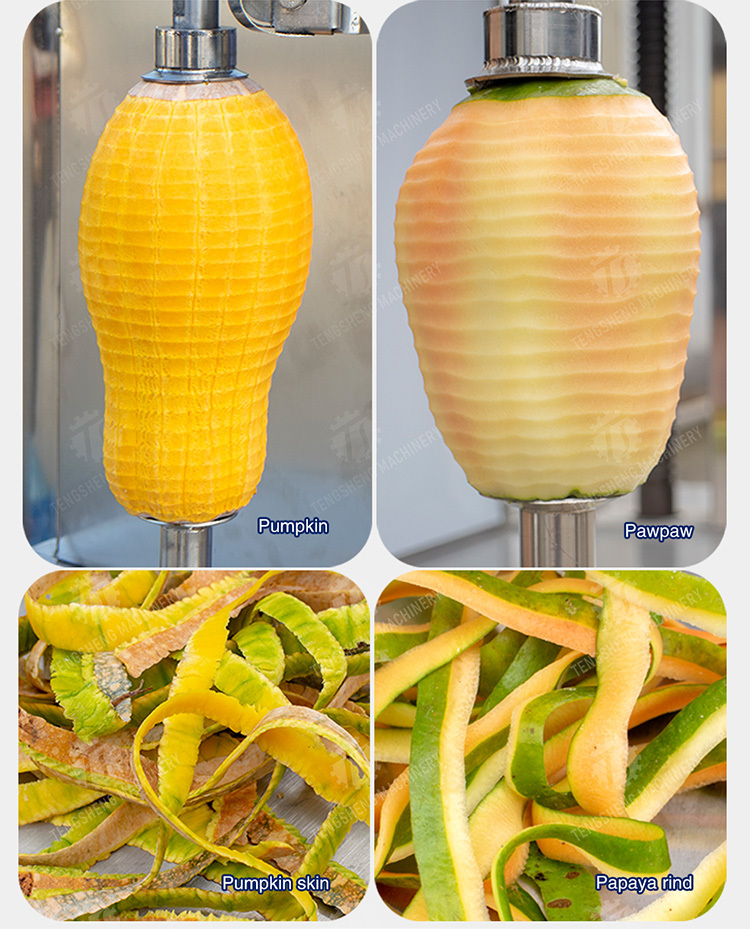 Vertical single knife peeling machine Vegetable papaya chieh-qua pumpkin wax gourd Ginger Potato Carrot Taro Sweet potato Yam peeler