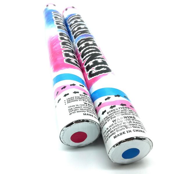 Boy Or Girl Gender Reveal Paper Konfetti Shooter Color Run Powder Smoke