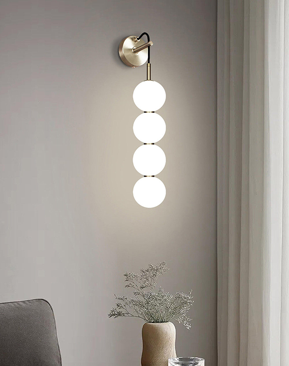 Glass Pendant Light Post-modern Pendant Lamp Bedside Living Room stairwell pendant lights(WH-AP-559)