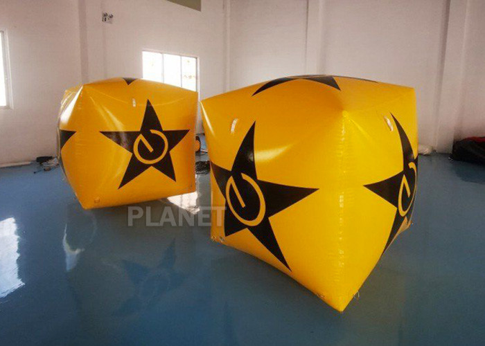 EN14960 Inflatable Cube Water Floating Swimming Safety Buoy Uv Resistance