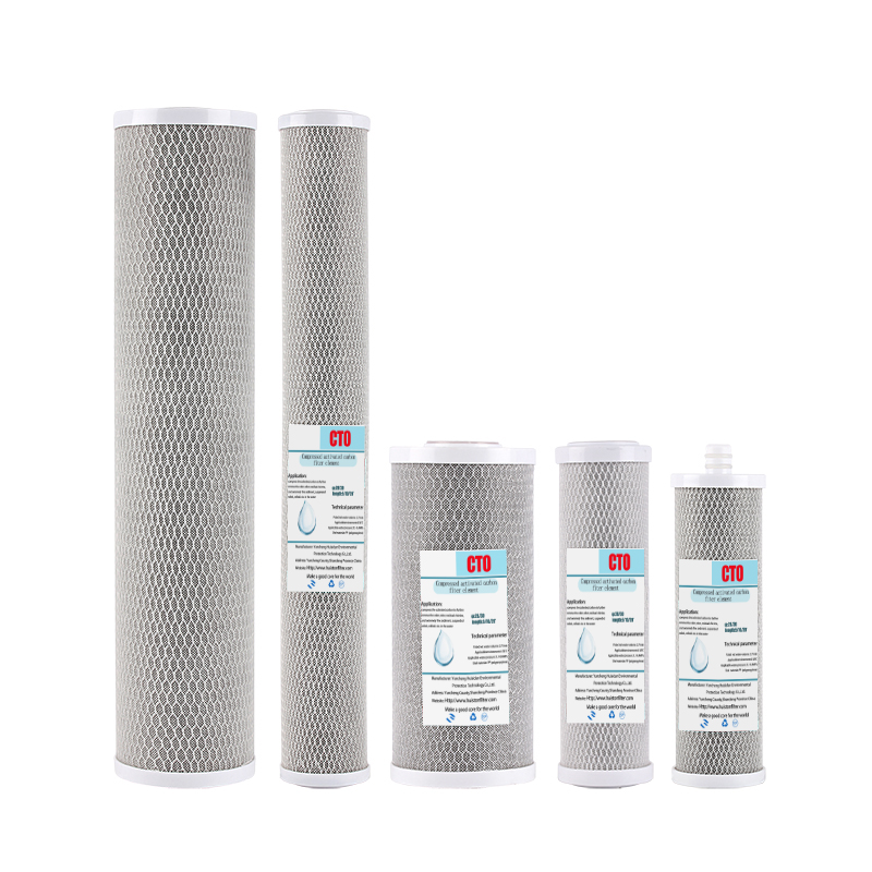 10inch CTO Coconut Shell Activated Carbon Block Filter Cartridge for Effective Removal