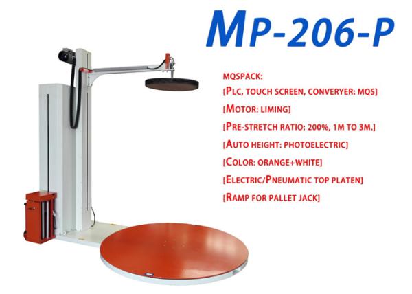 Electric / Pneumatic Semi Automatic Stretch Wrapper Provide Better Safety