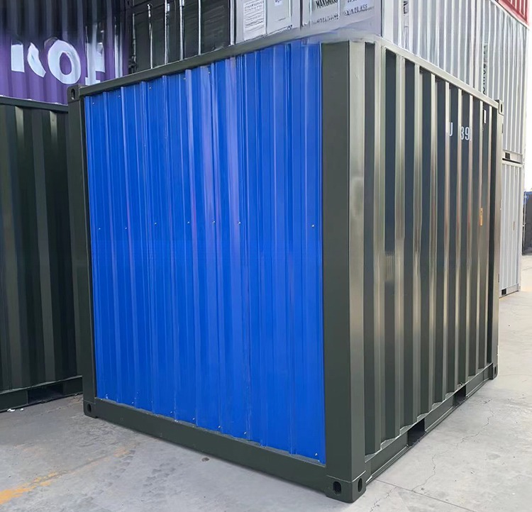 10ft 10 feet 10 foot Stainless CSC Plate Dry Storage Shipping Container Easy Open Personal Door 14.9CBM Capacity