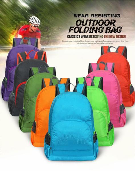 Outdoor Camping Hiking Ultralight Folding Travel Daypack Bag Mountaineering