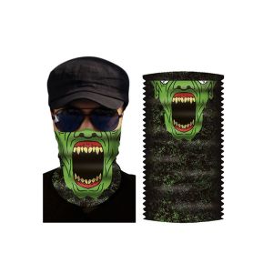 100% Polyester Camouflage Slide Perros Tubular Face Shield