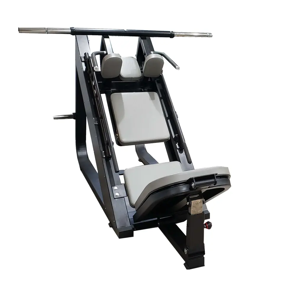 Plate Loaded 45 Degree Leg Press Hack Slide Calf Glutes Hack Squat Gym