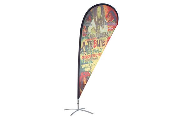 Music Festival Advertising Feather Flags , Exhibition Beach Printed Teardrop
