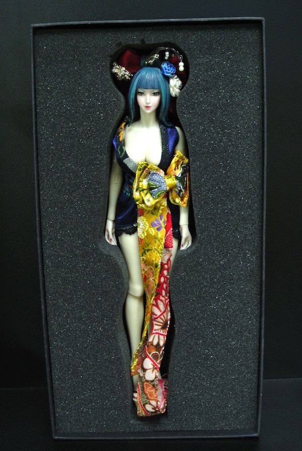 Ancient Style Japanese Anime Figures Real Clothes For Collection 35*6*4cm