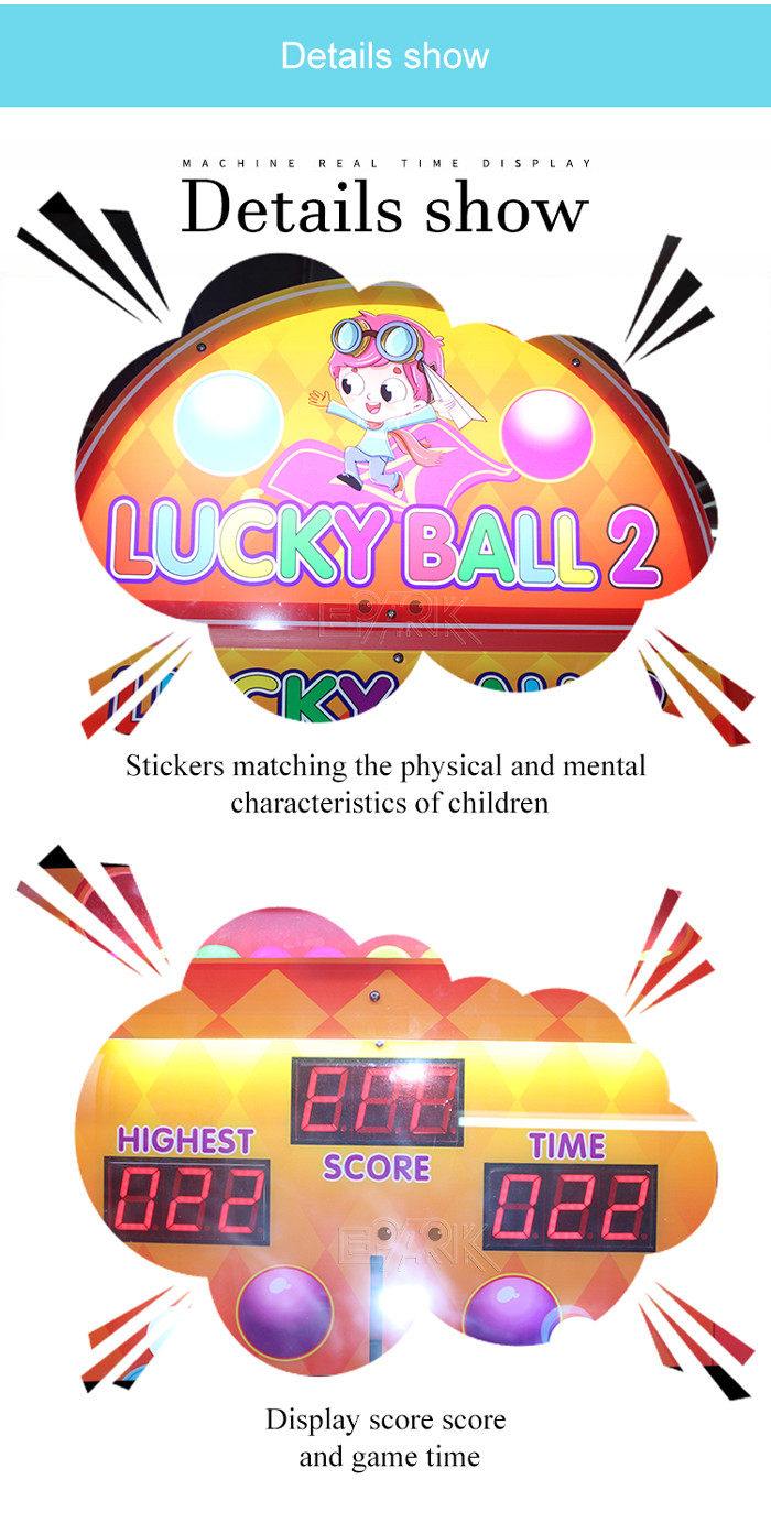 Epark Amusement Park Lucky Ball Prize Redemption Machine Coin Operated for Kids