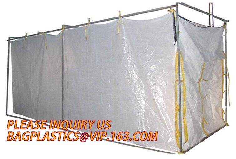 Open Top Drawstring 10 Mil Dumpster Container Liners,Drawstring Open Top 6 Mil Dumpster Container Liners, BAGEASE PAC