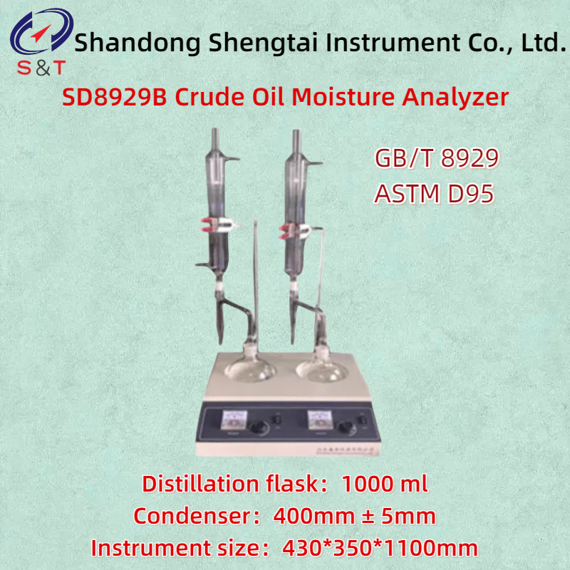 Manual Crude Oil Moisture Analyzer ASTM D95 Distillation Equipped 1000ml Distillation Flask