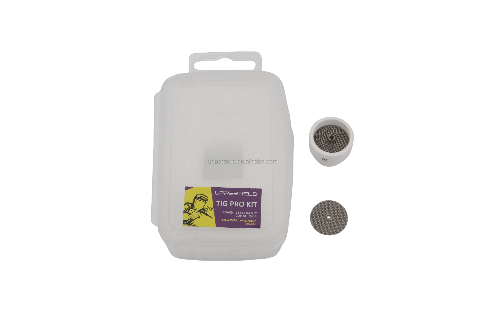 0.05kg WP17 18 26 14 53NQCN Ceramic Tig Welding Cups for Tig Consumables Torch 2.4mm