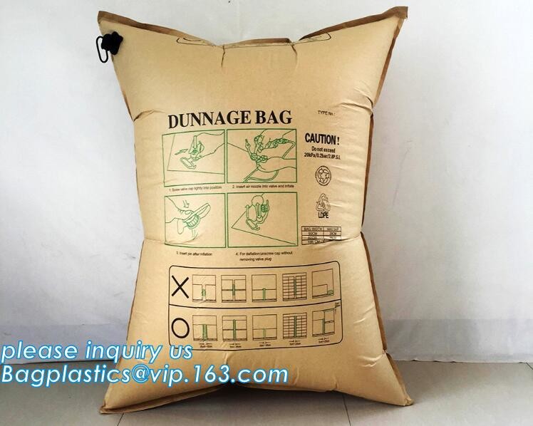 Inflatable Air Filled Pillow Dunnage Bag for Container, carton filling air pillow bag, Container Dunnage Air Pillow Bag