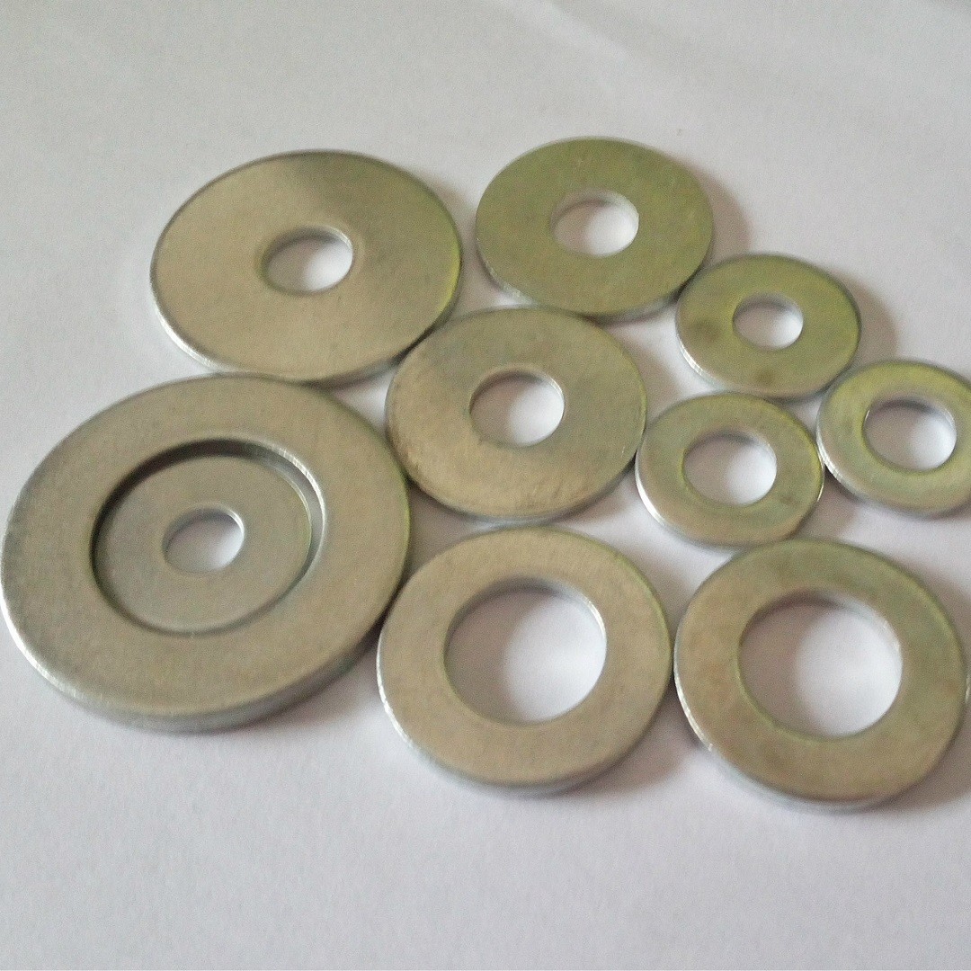 M6 M8 Carbon Steel Zinc Plated Galvanized Thin Round Hard Flat Washer DIN125
