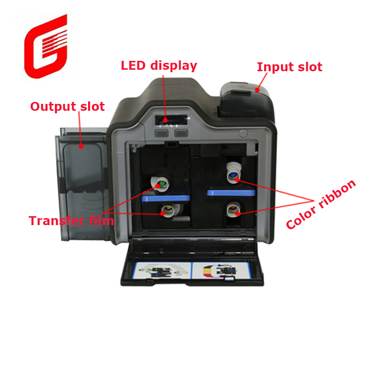 Single or Dual Sided Ethernet Connectivity Retransfer PVC Smart Business ID Card Printer