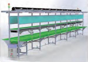 China Electronics Assembly Line Conveyor 20m/Min , Linear Belt Conveyor Line on sale