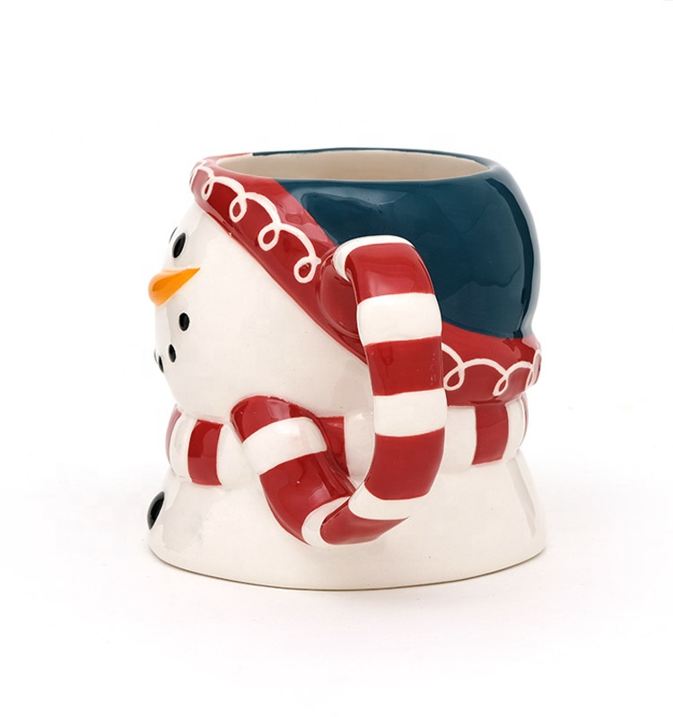 3d Mug Snowman Ceramic Porcelain Christmas Mugs Ceramic 3d Mug In Santa Design