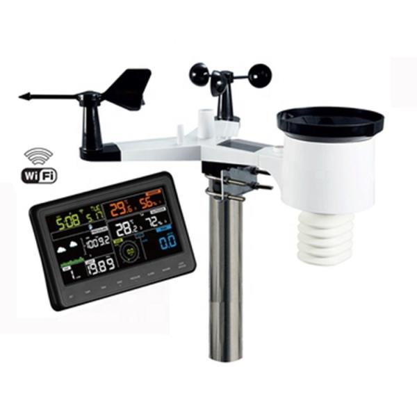 Internet-Connected Professional Wireless Wind Sensor Weather Station for