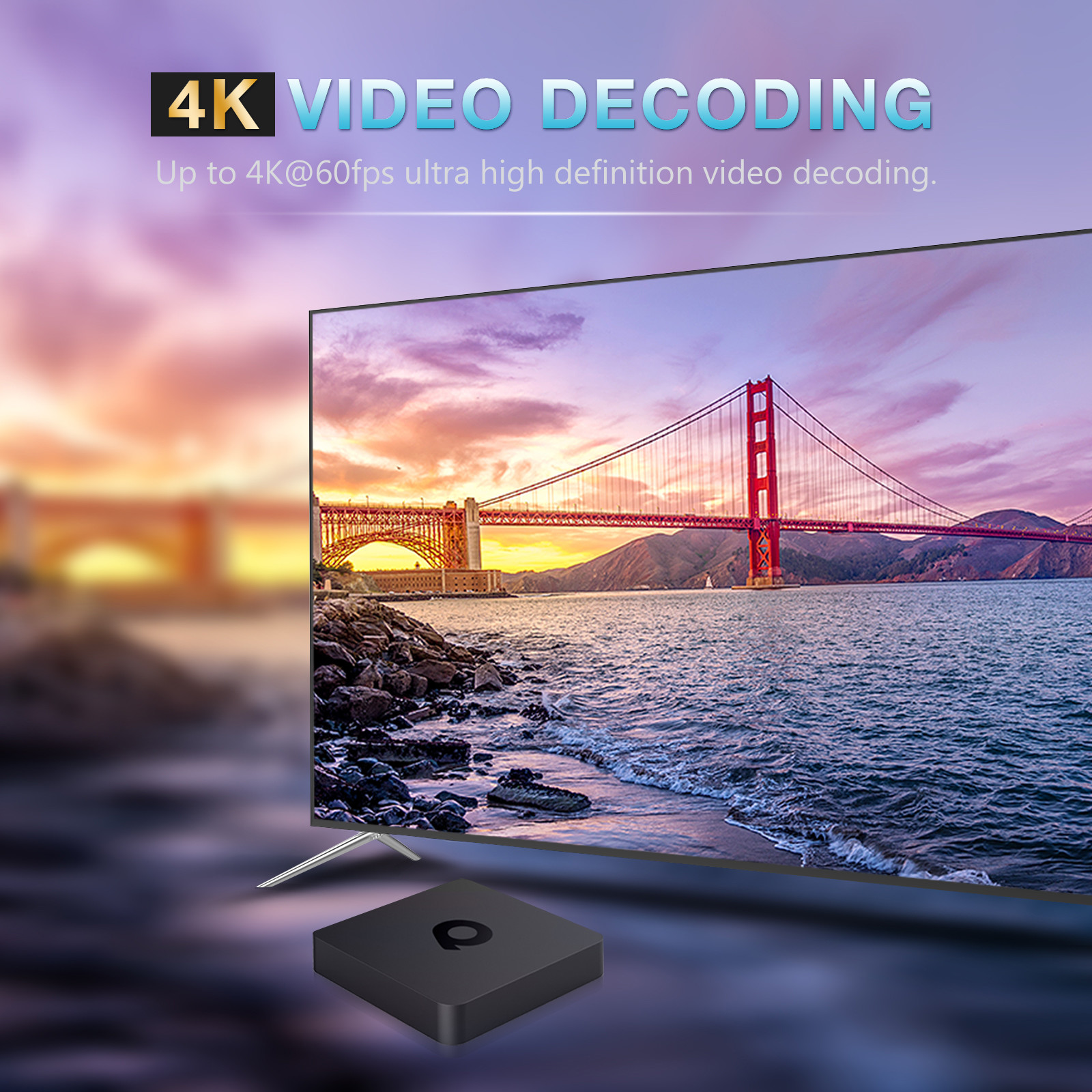 OEM North American IPTV Wifi 4k 2GB 16GB Smart TV Set Top Box
