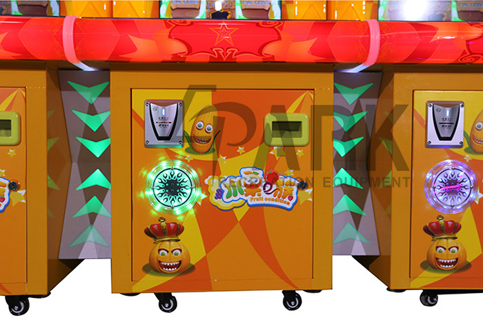 3 Players Coin Operated Arcade Machines Fruit Condition Redemption Game