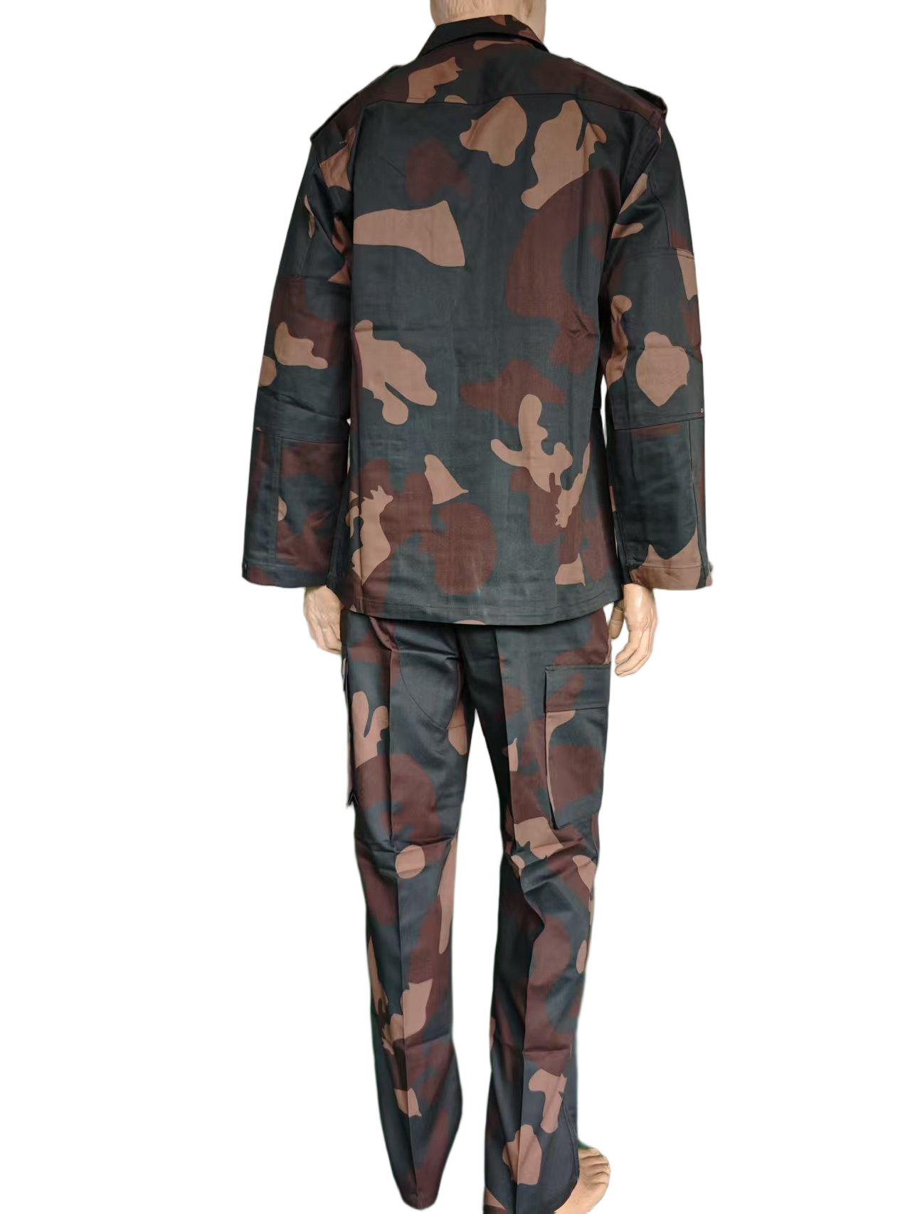 Military BDU Camo Jacket and Pants Set 65 35 Poly Cotton Tactical Workwear for Men Rip Stop Digital Camouflage Suit Tactical Hunting Clothes