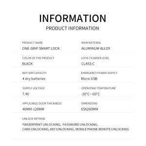 Upgrade Your Home Security with S811 Biometric Fingerprint Lock and WiFi