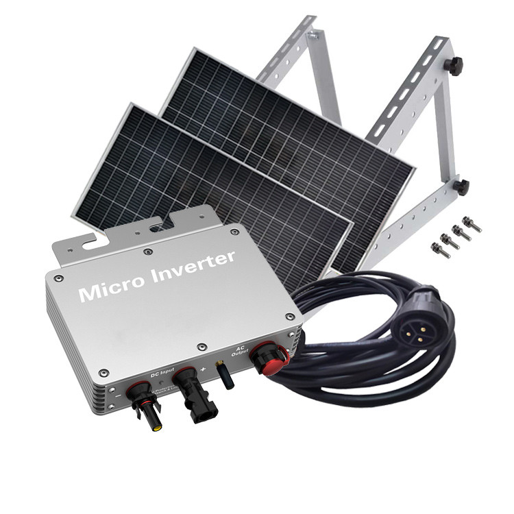 Silver Grid Tie Solar Micro Inverter Battery 350w IP65 Home Solar System Inverter