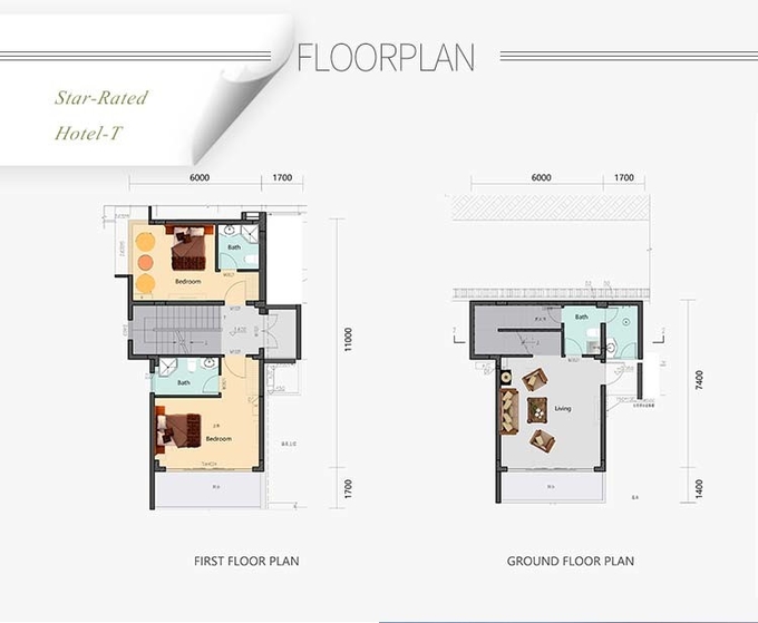 AS/NZS/USA Standard Prefab Light Steel Frame House With Garden Terrace