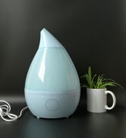 Household Drop - Shaped Led Aroma Ultrasonic Humidifier PP ABS Material