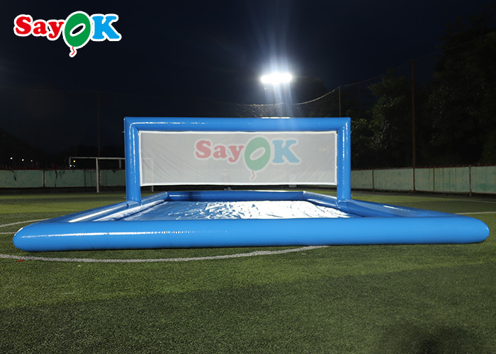 Water Park Games Large Pool Inflatable Volleyball Field Inflatable Water Tennis Court For Sport Games