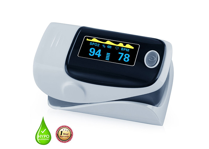 Finger Oxygen Reader Digital Heart Rate Sensor , Pulse Ox Finger Monitor