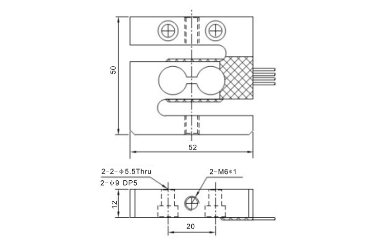GSL309 Tensile and compression testing S beam load cell for small-range hook scales  hopper scales dynameters