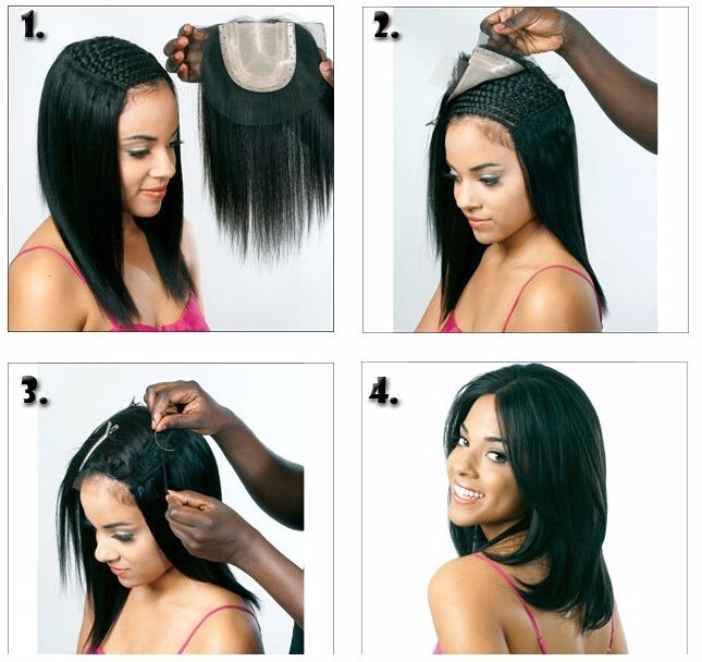 Grade 8A Lace Frontal Closure with 3 Human Hair Bundles Brazilian Virgin Hair