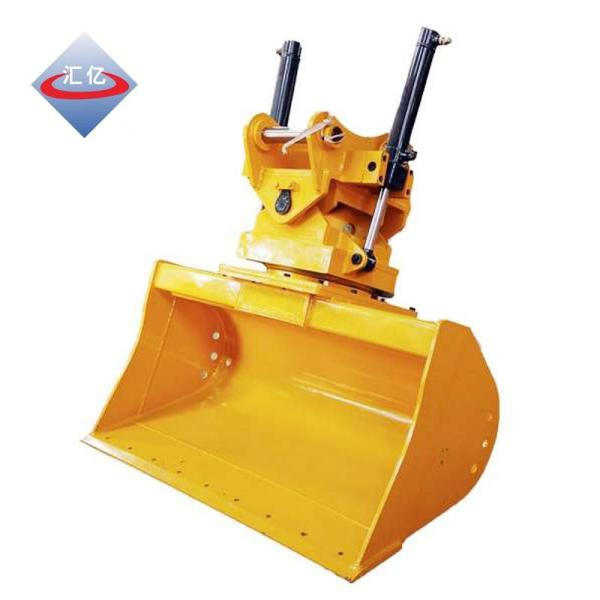 Alloy Steel Mini Excavator Tilt Grading Bucket Rotate 25mm