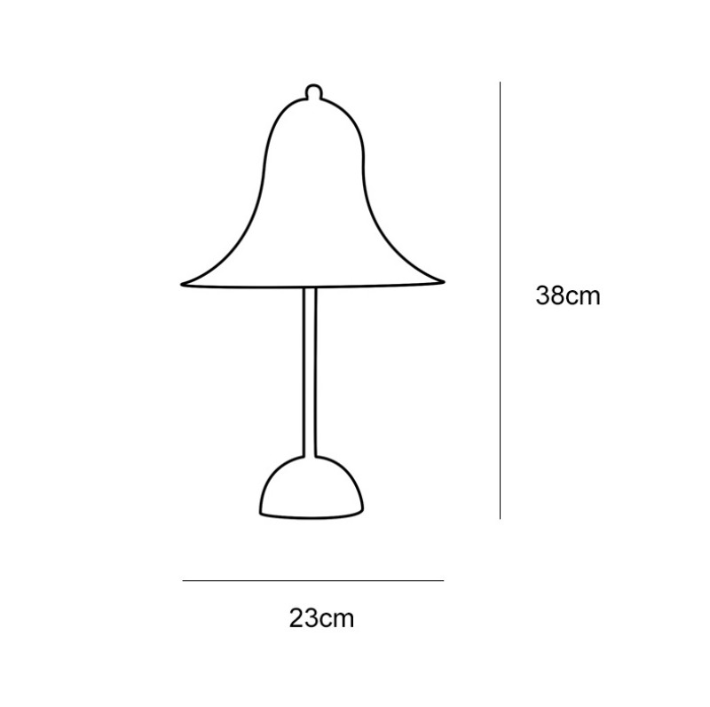 Nordic Classic Simple Bedside lamp for Living Room Foyer Study Home Decor Bell Table Light(WH-MTB-273)