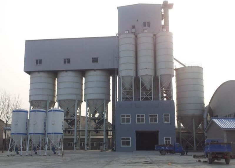 20-100T/H Mortar Mixing Equipment , Tower Type Dry Mortar Line Dry Mix Mortar