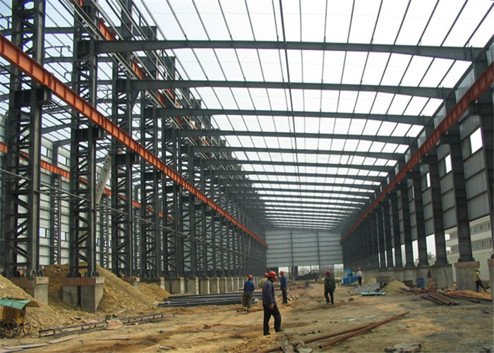 Galvanized steel structure prefabricated warehouse with steel frame use life 50 years