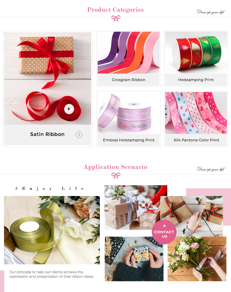 Smooth Decorative Satin Ribbon 25MM Width Luster Style Customized Color