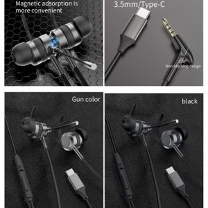 Type C Plug 42db Wired Stereo Gaming Headset With Double Microphone