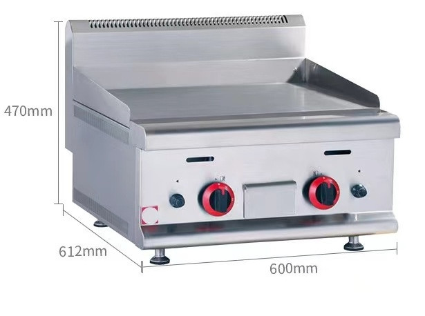 Countertop Electric Burger Griddle Commercial Cooking Equipments 16mm Thickness