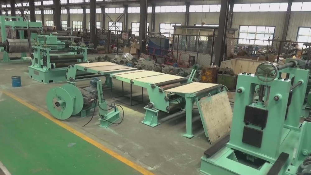 Steel Coil Decoiler Slitting Machine With PLC Unit High Accuracy