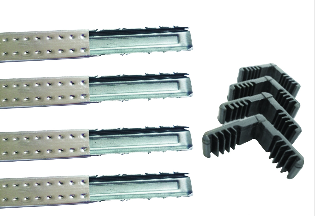Glass Fittings Spacer Bar Pin Fittings Direct Plugin and Corner Aluminum Corner Joint Corner Shape Plastic