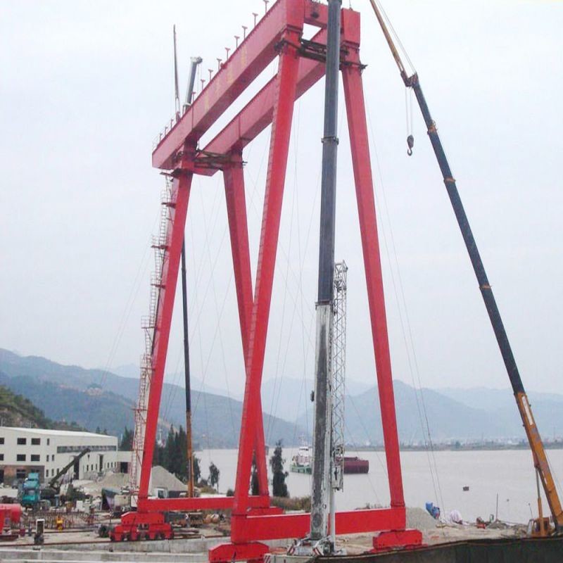 20-50 Ton Heavy Duty Mobile Double Girder Gantry Crane With Remote Control