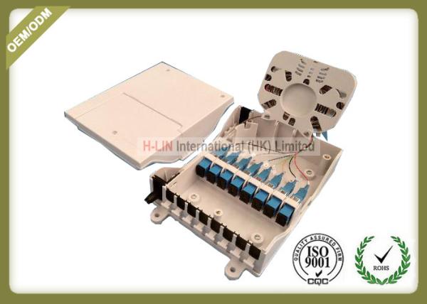 IP65 Grade Fiber Optic Termination Box Waterproof 8core For 1 * 4 / 1 * 8